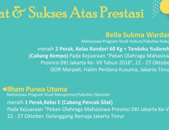 Mahasiswa UNAS Raih Juara dalam POM DKI Jakarta Cabang Olahraga Kempo & Pencak Silat