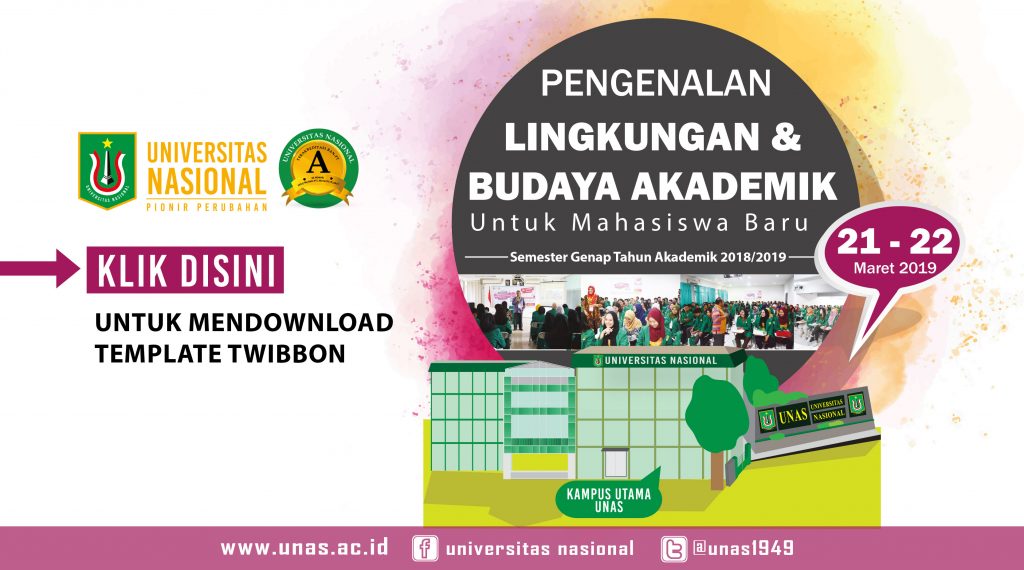 Template Twibbon Pengenalan Lingkungan dan Budaya Akademik