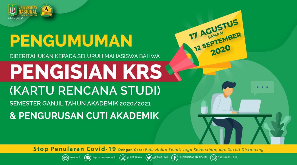 PENGISIAN KRS DAN PENGURUSAN CUTI SEMESTER GANJIL 2020/2021