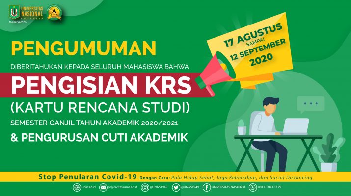 PENGISIAN KRS DAN PENGURUSAN CUTI SEMESTER GANJIL 2020/2021