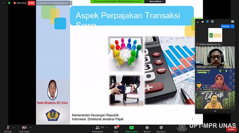 Himaksi Gelar Webinar Nasional, Bahas PSAK 73 dan Pajak