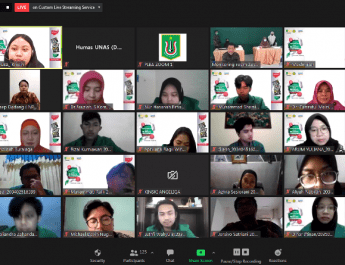 Situasi saat kegiatan Pengenalan Lingkungan dan Budaya Akademik (PLBA) berlangsung yang diikuti seluruh mahasiswa baru semester genap tahun akademik 2020/2021