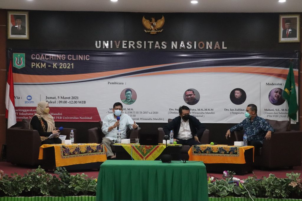 Coaching Clinic PKM-K 2021 diselenggarakan UPT Inkubator Wirausaha Mandiri