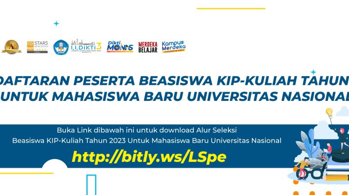 PENDAFTARAN PESERTA BEASISWA KIP-KULIAH TAHUN 2023 UNIVERSITAS NASIONAL ...