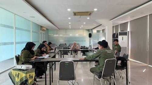 Suasana Rapat keadaan Promosi MPR dan PPMB, di Ruang Seminar Blok I Lt.III, Senin, 13 Mei 2024.